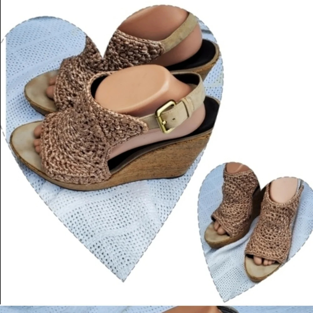 Elizabeth &  James Neutral Crochet sandals 10‎ - Picture 4 of 10